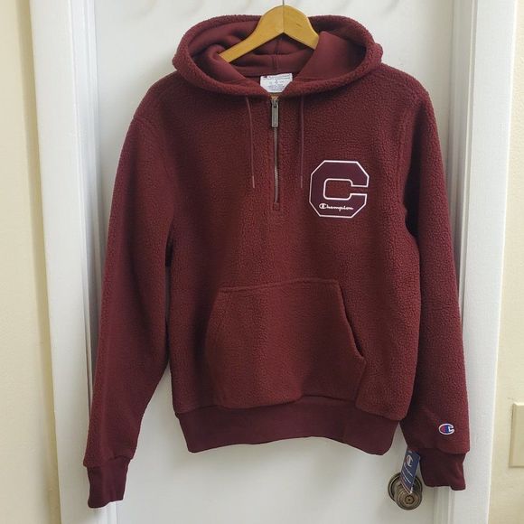 New with tags champion sherpa hoodie size men's small - Picture 1 of 6
